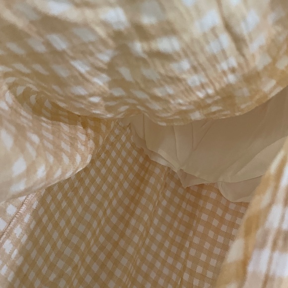 NWT Promesa Delightful Days Ruched Gingham Midi Skirt Large - Picture 7 of 8